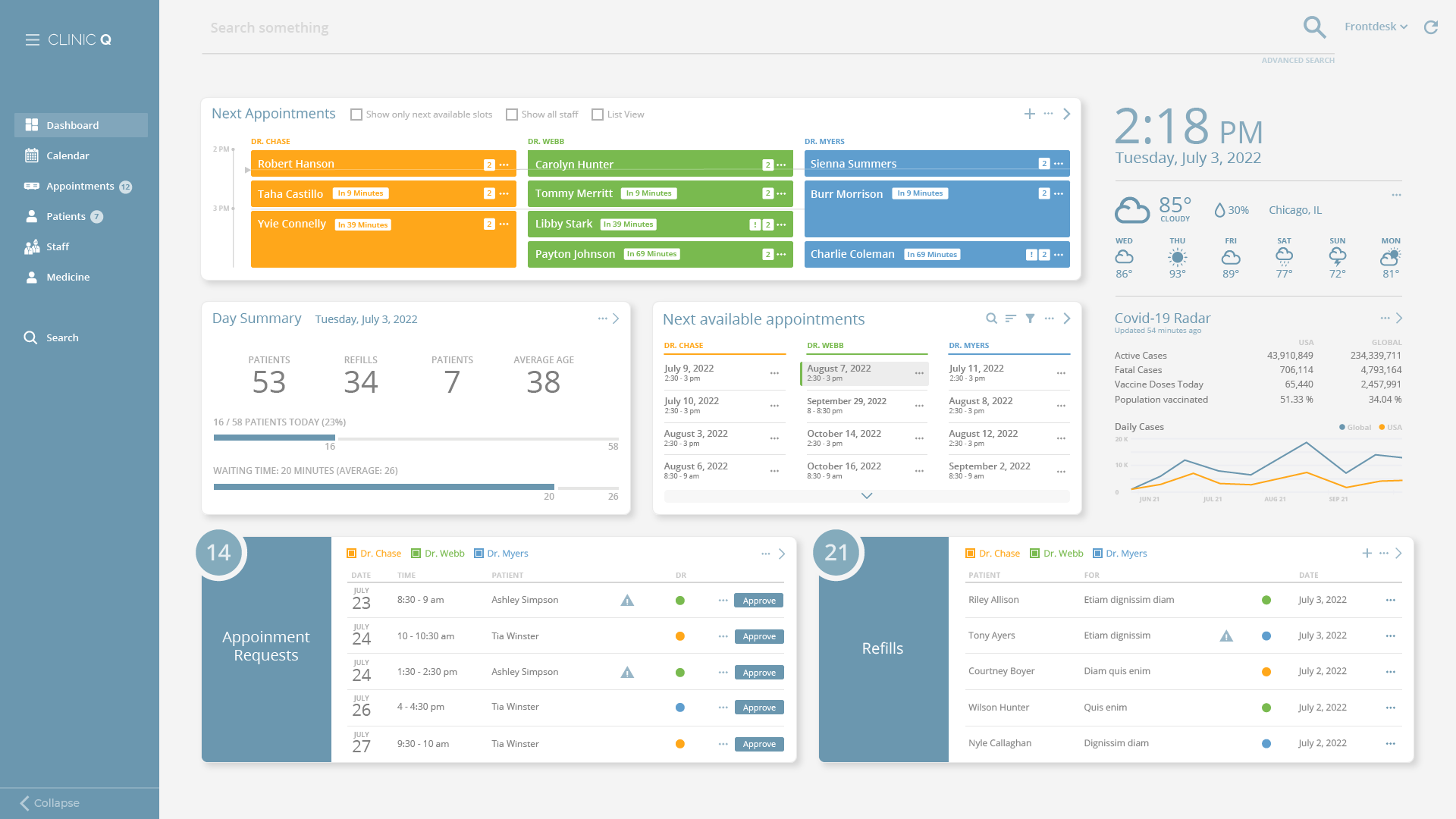 Clinic Management Tool